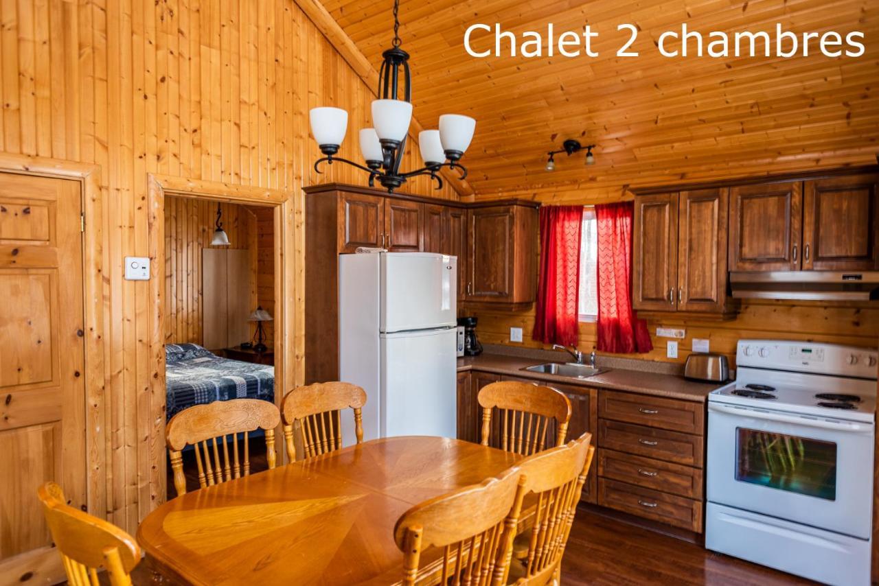 Chalets Et Spa Lac Saint-Jean Chambord Buitenkant foto