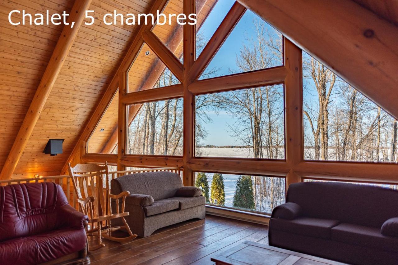 Chalets Et Spa Lac Saint-Jean Chambord Buitenkant foto