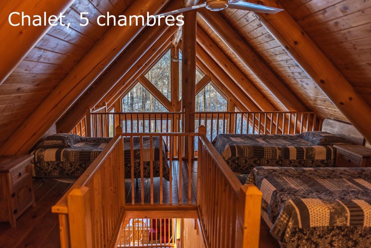 Chalets Et Spa Lac Saint-Jean Chambord Buitenkant foto