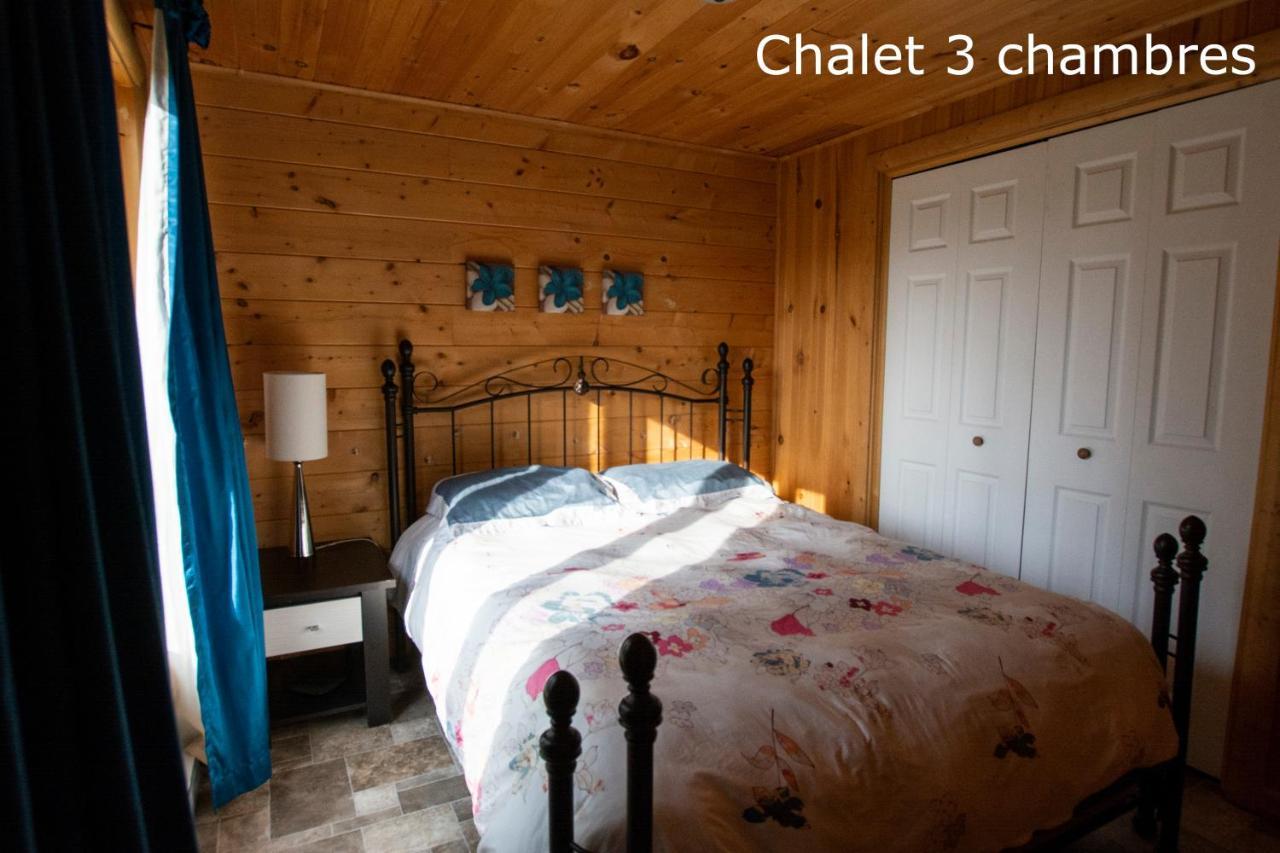 Chalets Et Spa Lac Saint-Jean Chambord Buitenkant foto