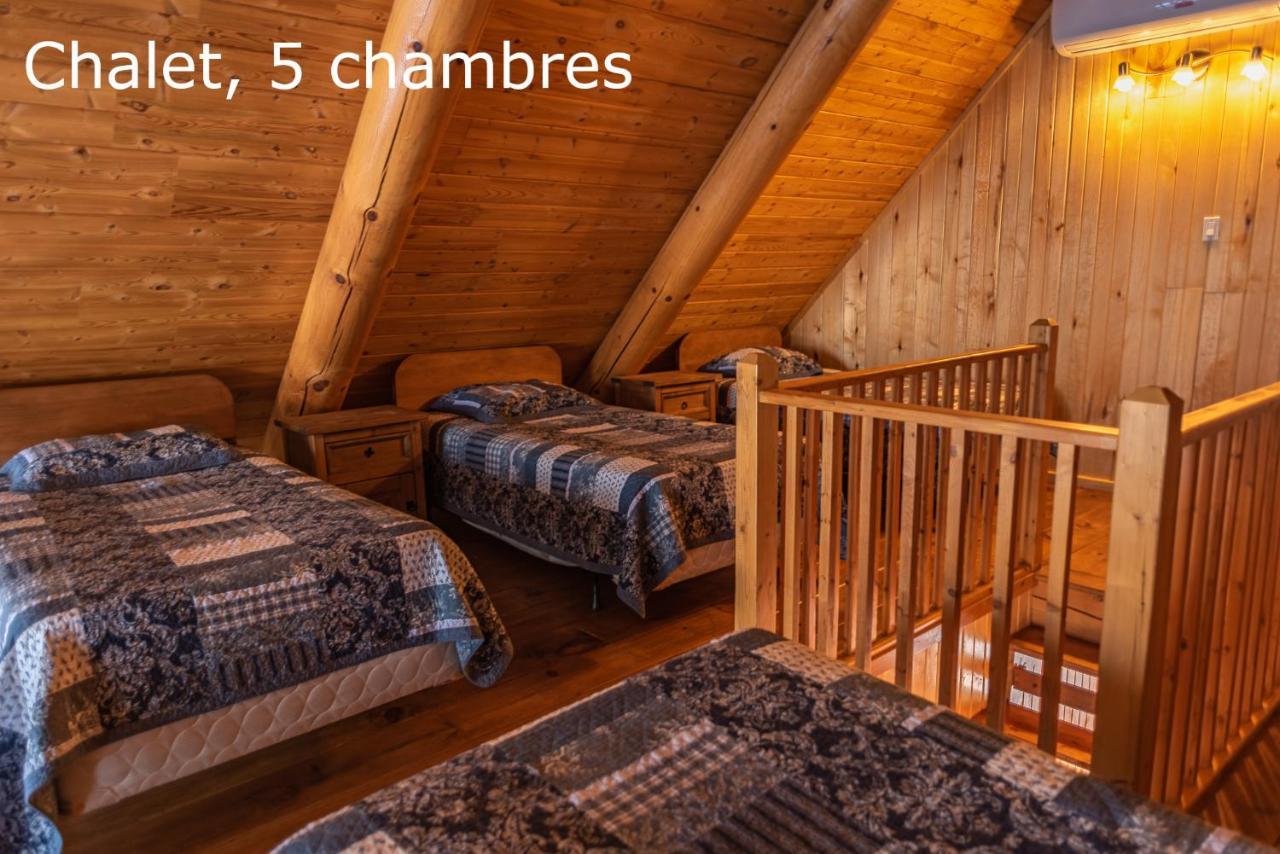 Chalets Et Spa Lac Saint-Jean Chambord Buitenkant foto