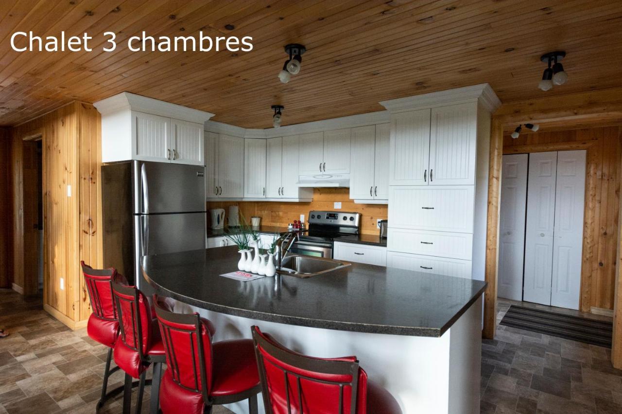 Chalets Et Spa Lac Saint-Jean Chambord Buitenkant foto