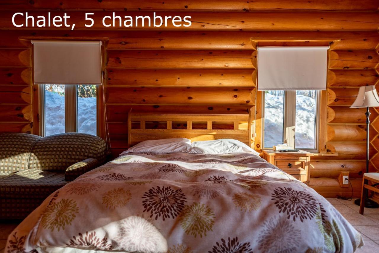 Chalets Et Spa Lac Saint-Jean Chambord Buitenkant foto