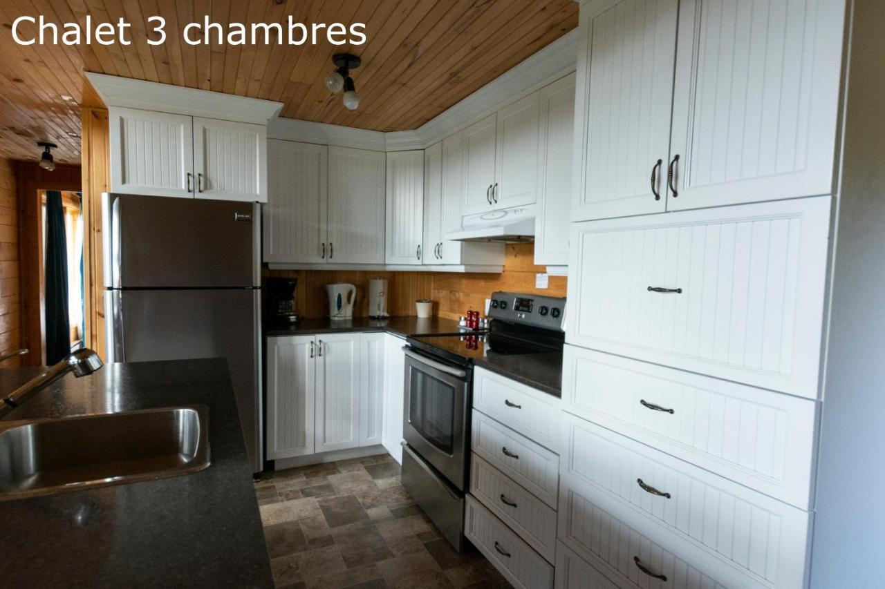 Chalets Et Spa Lac Saint-Jean Chambord Buitenkant foto