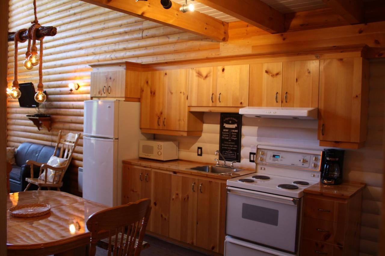 Chalets Et Spa Lac Saint-Jean Chambord Buitenkant foto